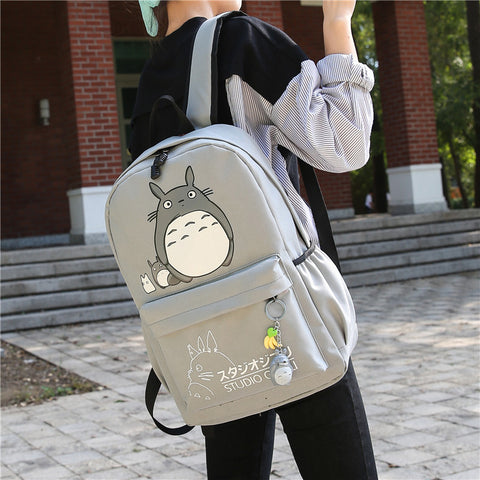 Drop shipping Totoro Backpack 3D printing travel softback women mochila School space backpack notebook girls backpacks 2017 new