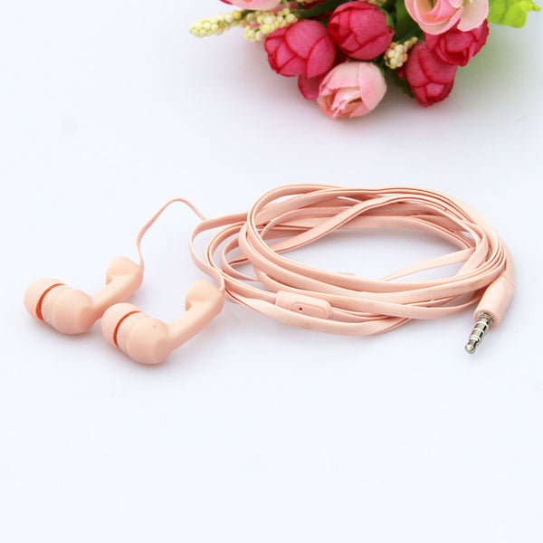 MOONBIFFY Earphone Microphone 3.5MM Stereo Music For iphone Samsung Quality MP3/4 Earphones