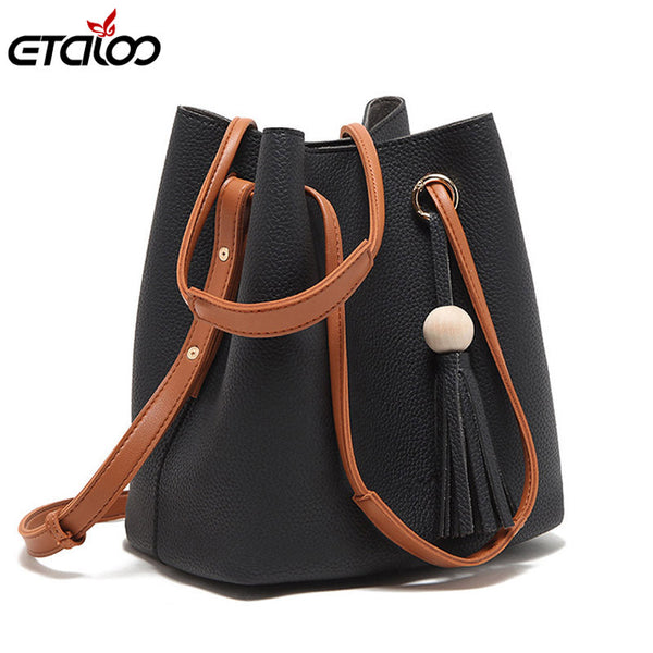 Tassel bag shoulder bag messenger bag women leather handbags 2017 women bag