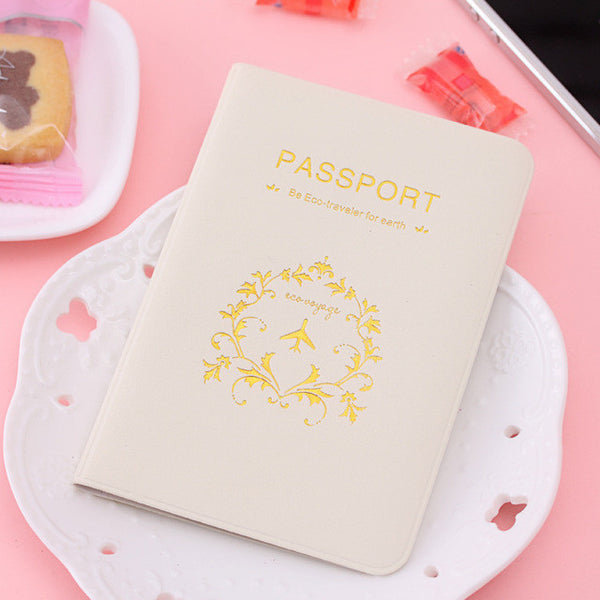 1pc Fashion New Passport Holder Documents Bag Sweet Trojan Travel Passport Cover Card Case Travel Accessories