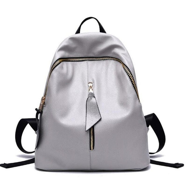 Sales Promotion!2017 New Travel Backpack Female Bags Korean Women Backpack Leisure Student Schoolbag Soft PU Leather Women Bag