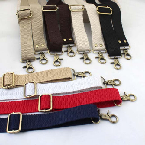 D34 80~150CM length of the adjustable Cotton Stape fabric Handbags Belt 3 cm wide diy bag leather straps quilt handmade