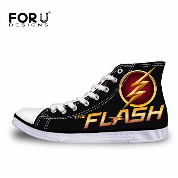 FORUDESIGNS Cool Men's High Top Canvas Shoes Classic High-top Flat Shoe Casual Men Lace-up Vulcanized Shoes for Male Zapatos Man