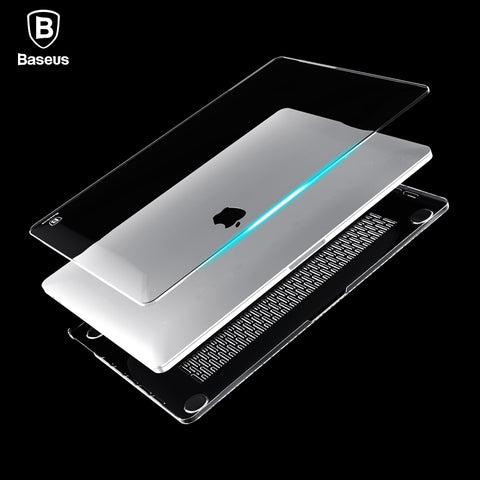 Baseus Laptop Case For Apple New Macbook Pro 13 15 2016 Model A1706 A1707 With Touch Bar Clear Crystal Full Body Cover Case