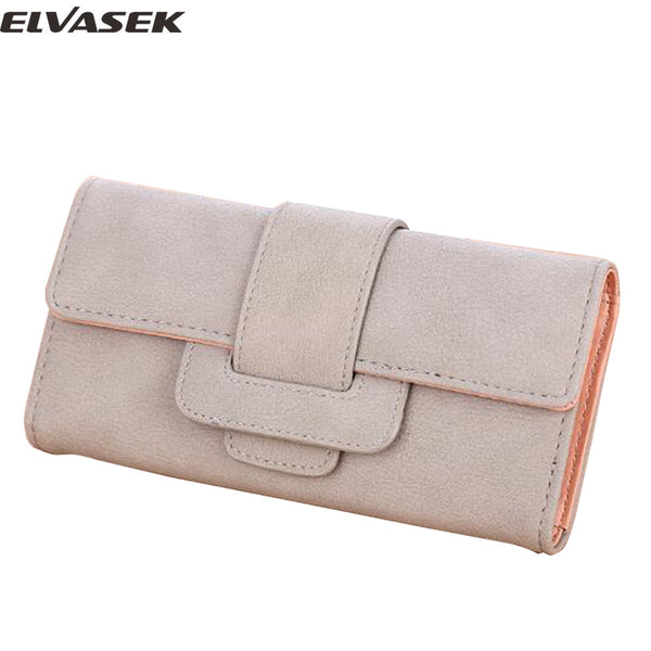 Elvasek new comes 2017 women wallets female leather purse high quality women clutches card holders coin keeper bolsas DH0249