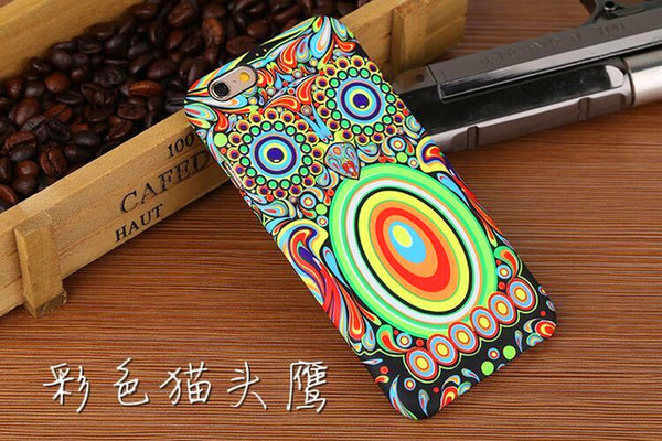 Brand Animals Lion Wolf Owl Pattern Hard Back Phone Case For iPhone 7 6 6s Plus se 5s Glow In The Dark Luminous Forest King Case