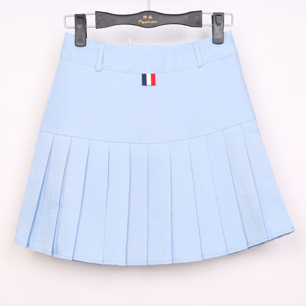 2017 high waist pleated skirts Kawaii Harajuku Skirts women girls lolita a-line sailor skirt Large Size Preppy school uniform