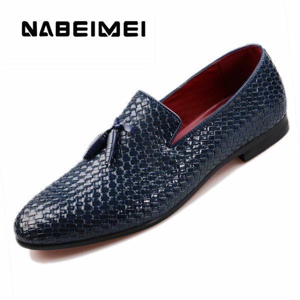 Men shoes genuine leather pigskin loafers casual slip-On shoes big size 37-48 solid black/blue/gray summer shoes zapatillas