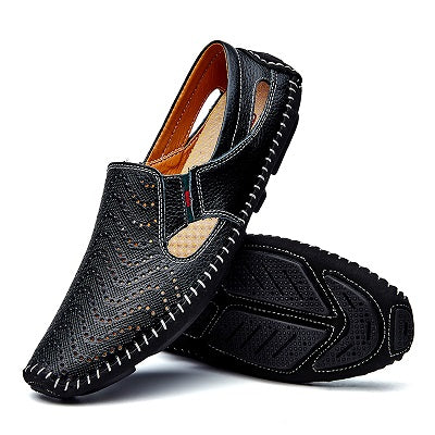 Big Size Men Flats Driving Shoes Genuine Leather Men Casual Shoes Men Loafers Comfortable Plus Size 45 46 47