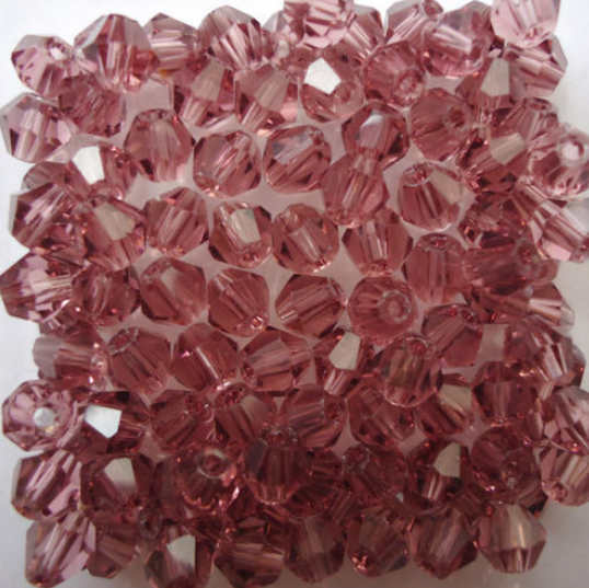 Isywaka Popular Sale Red AB 200pcs 4mm Bicone Austria Crystal Beads charm Glass Beads Loose Spacer Bead for DIY Jewelry Making