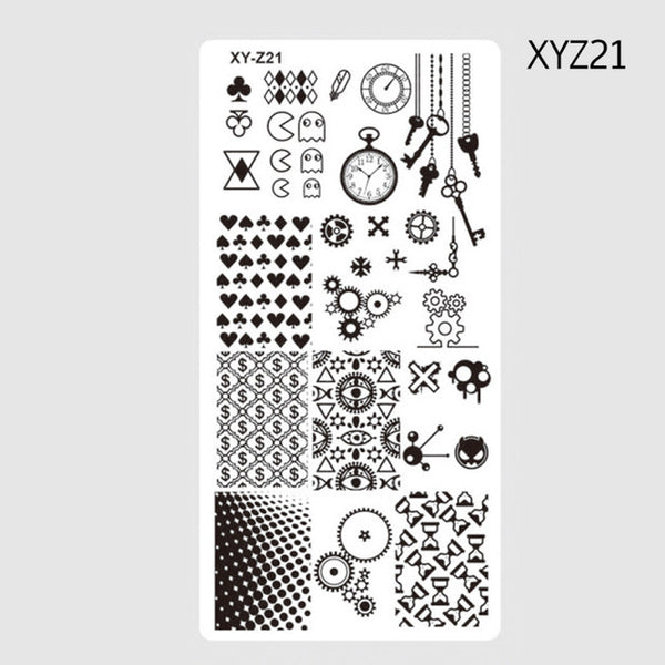 1 Pcs Nail Stamping Plates 2017 New Arrival Lace/Cartoon/Animal/Flowers Patterns Nail Art Decoration Polish Templates SAXYZ01-32