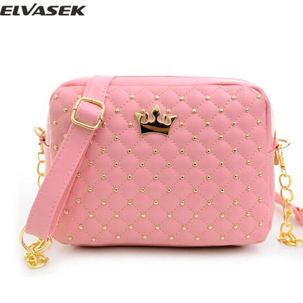 Elvasek free shipping women messenger bags ladies small handbag mini bag for female women leather handbag shoulder bags DH0099