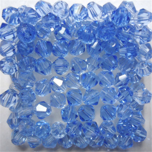 Isywaka Sale White AB Color 200pcs 4mm Bicone Austria Crystal Beads charm Glass Beads Loose Spacer Bead for DIY Jewelry Making