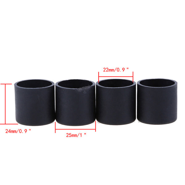 4pcs Furniture Leg Cap 16-25mm Dia Plastic Feet Pads Covers Floor Protector for Furniture Chair patins pour pieds de chaises