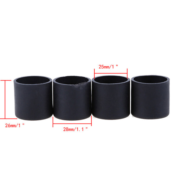 4pcs Furniture Leg Cap 16-25mm Dia Plastic Feet Pads Covers Floor Protector for Furniture Chair patins pour pieds de chaises