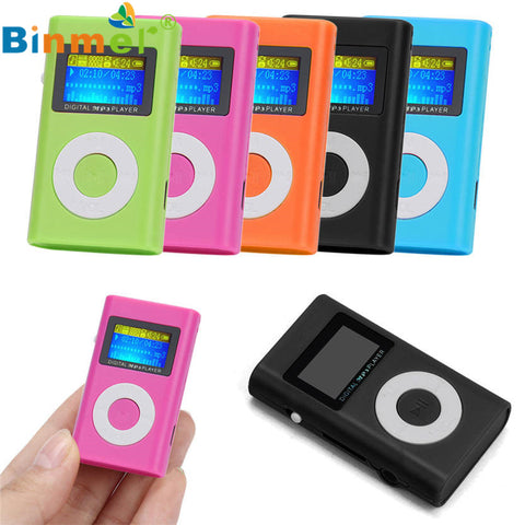 Binmer Nice MP3 Player Design USB Mini MP3 Player LCD Screen Support 32GB Micro SD TF Card Top Sell Levert Dropship