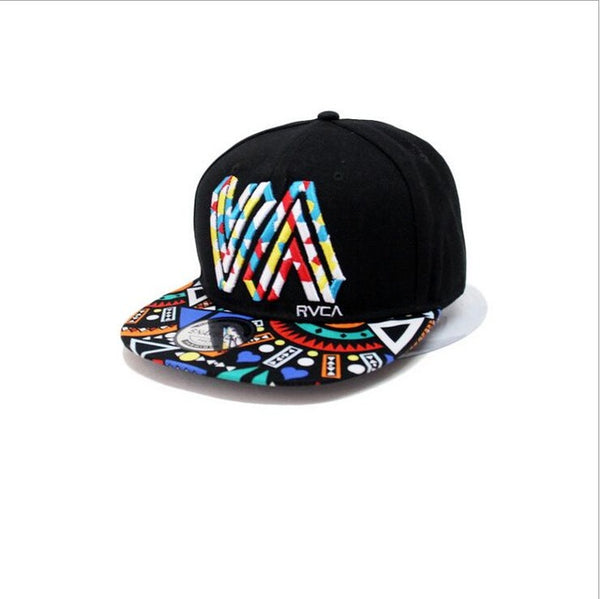 Xuyijun Unique personality color graffiti Snapback Caps Flat Hip Hop Cap Baseball Hats For Men and woman bone Casquette dad caps