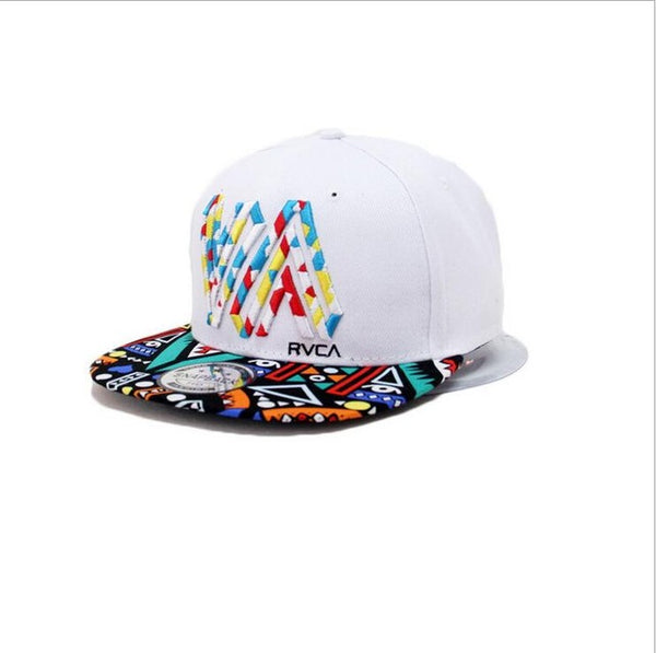 Xuyijun Unique personality color graffiti Snapback Caps Flat Hip Hop Cap Baseball Hats For Men and woman bone Casquette dad caps