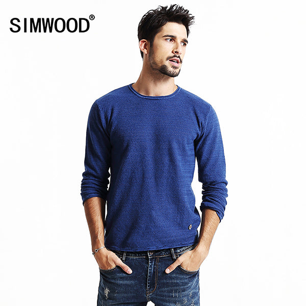 SIMWOOD  Brand 2017 New Autumn Winter Casual Sweater Men Fashion long Sleeve pullovers MY2015
