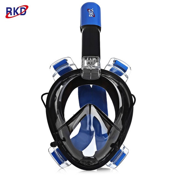 RKD Diving Mask Underwater Scuba Anti Fog Full Face Diving Mask Snorkeling Set with Anti-skid Ring Snorkel 2017 New Arrival
