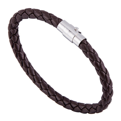 2017 New Fashion Men Black Leather Bracelet Friendship Bracelets & Bangles Pulseras Hombre Punk Men Jewelry Gift SL1762