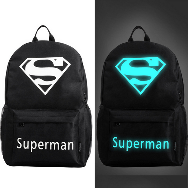 Senkey style Fashion Noctilucent Men's Backpack Anime Luminous Teenagers Men Women's Student Cartoon School Bags Casual Backpack