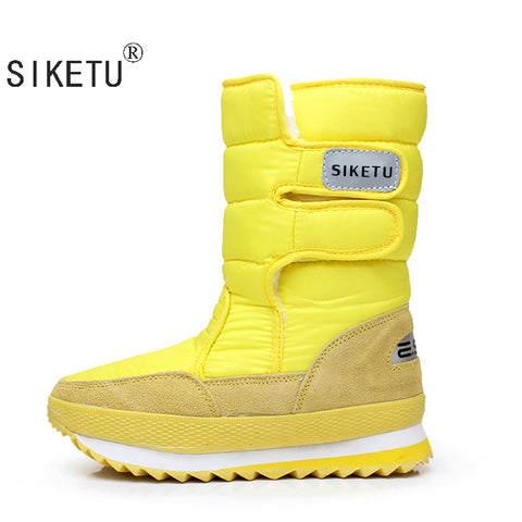 SIKETU 2017 new winter thickening women's shoes snow boots thermal shoes women's boots slip-resistant waterproof boots