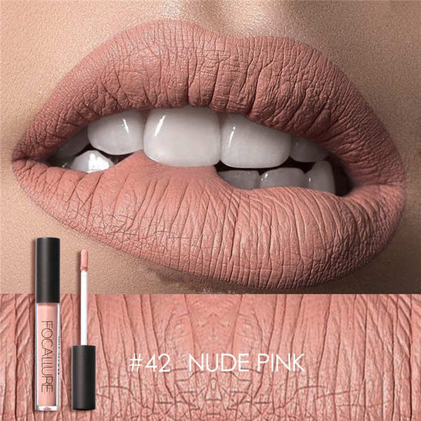 Brand Lip Makeup Long Lasting Lips Matte Lipstick Nude Cosmetic Moistourzing Lip Tint Tattoo Matte Liquid Lip Gloss Make Up