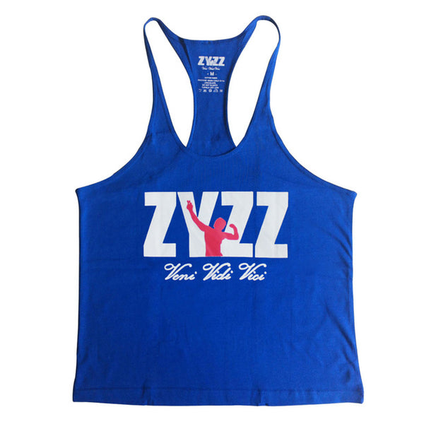 Tank Top Men ZYZZ Fitness Singlets Bodybuilding Stringer Golds Gyms Clothing Muscle Shirt Vest Sportwear Workout