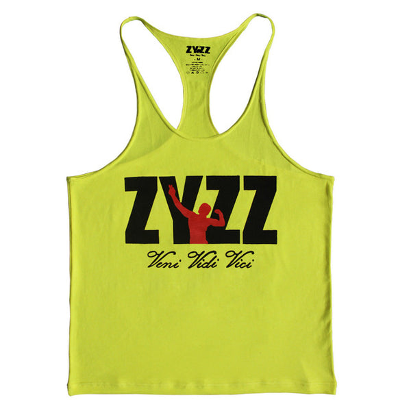 Tank Top Men ZYZZ Fitness Singlets Bodybuilding Stringer Golds Gyms Clothing Muscle Shirt Vest Sportwear Workout