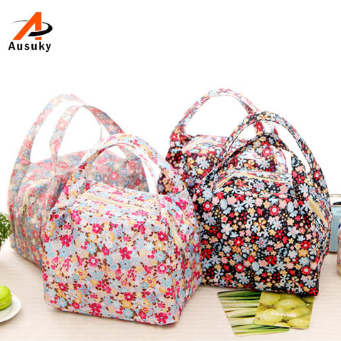 New Fashion Portable Insulated Canvas lunch Bag Thermal Food Picnic Lunch Bags for Women kids Men Cooler Lunch Box Bag Tote