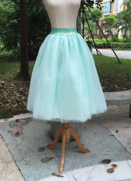 New Women Chiffon Tulle Skirt White Faldas High Waist Midi Calf Chiffon Plus Size Grunge Jupe Female Tutu Skirts