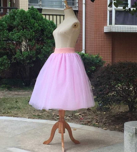 New Women Chiffon Tulle Skirt White Faldas High Waist Midi Calf Chiffon Plus Size Grunge Jupe Female Tutu Skirts