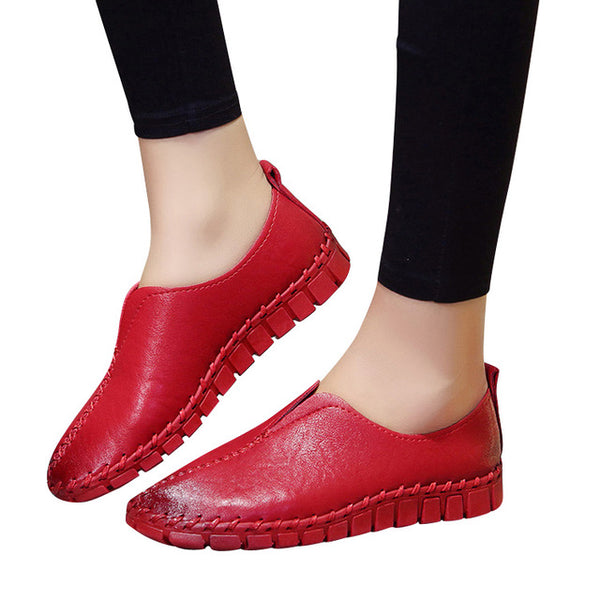 HEE GRAND 2017 Platform Loafers Slip On Ballet Flats Pinted Toe Shoes Woman Comfortable Creepers Casual Women Flat Shoes XWD4879