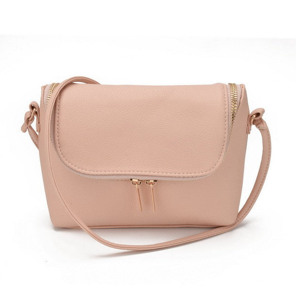 Famous Brand Design Small Fold Over Bag Mini Women Messenger bags Leather Crossbody Sling Shoulder bags Handbags Purses Zipper