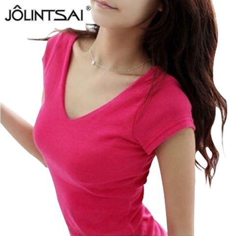 Fashion S-XXL Summer Casual T Shirt Women Tops Fashion Slim White Black Rose Red Female Short-Sleeve t- shirt 2015 New 3.14-1