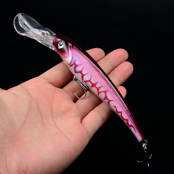 30g 16.5cm Minnow Fishing Lures Japan Deepswim Saltwater Hard Bait 3D Eyes Plastic Crank Bait Swimbait Sinking Wobbler