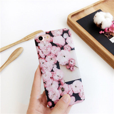 [From Jenny] Hot 3D Blossom Cherry Flower Petal Case Cover for Apple iPhone 7 7plus Case Luxury Fundas for 6 6s Plus Soft TPU