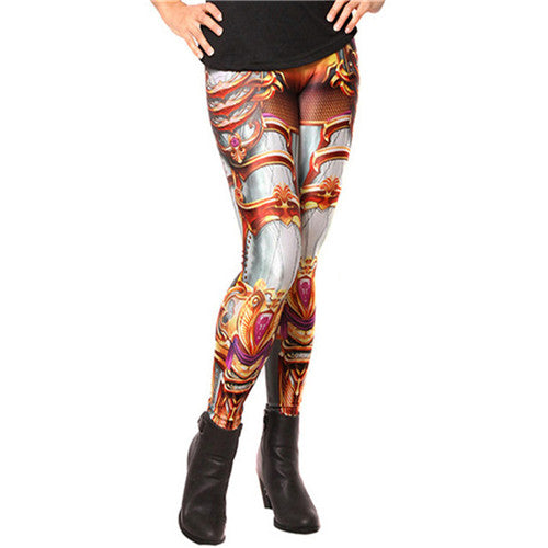 [You're My Secret] Fashion Design Leggings Women Steampunk Star Wars leggin Women High Waist Mechanical Gear 3d Print Cosplay