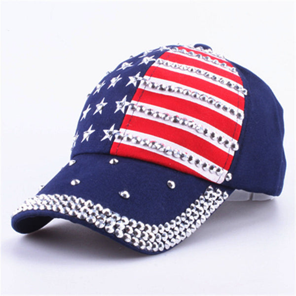 [YARBUU] Baseball caps 2017 fashion high quality hat For men women The adjustable cotton cap rhinestone star Denim cap hat