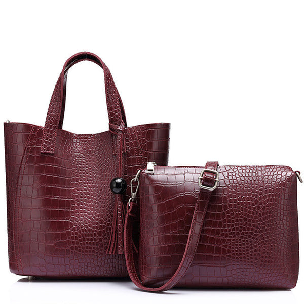 REALER brand  fashion women handbag high quality serpentine women totes ladies vintage shoulder bag