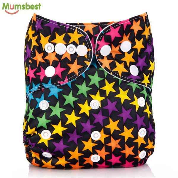 [Mumsbest] 2017 Washable Baby Cloth Diaper Cover Waterproof Cartoon Owl Baby Diapers Reusable Cloth Nappy Suit 0-2years 3-13kg