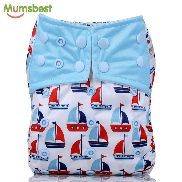 [Mumsbest] 2017 New Baby Cloth Diapers Adjustable Cartoon Foxes Cloth Nappy Washable Waterproof Reusable Babies Pocket Nappies