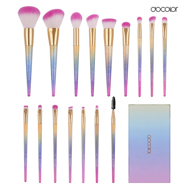 Docolor Makeup Brushes 10pcs/16pcs  make up Fantasy  Set Foundation Powder Eyeshadow Kits contour brush makeup brush set