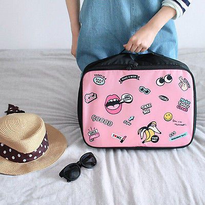 Hot Expandable Women Organizer Handbag Travel Bag Luggage Organiser Large Tidy Pouch Two Size