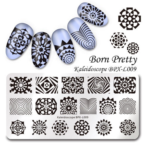 Various Flower Pattern Rectangle Nail Stamp Image Plate BORN PRETTY Floral Design Stamping Template