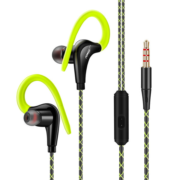 Fonge S760 Ear Hook Earphones Outdoor Sports Headphones Wired MP3 Headsets Noice Cancelling with Microphone for iPhone Xiaomi