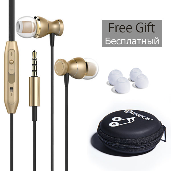 In-Ear Earphone Headset In-line Control Magnetic Clarity Stereo Sound With Mic Earphones For iPhone Mobile Phone MP3 MP4