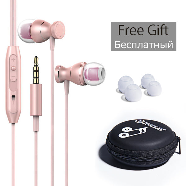 In-Ear Earphone Headset In-line Control Magnetic Clarity Stereo Sound With Mic Earphones For iPhone Mobile Phone MP3 MP4