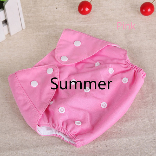 [QianQuHui] 0-3 Years Old Baby Reusable Nappies 7 Colors  Adjustable Washable Breathable Cloth Diapers Cover Training Shorts